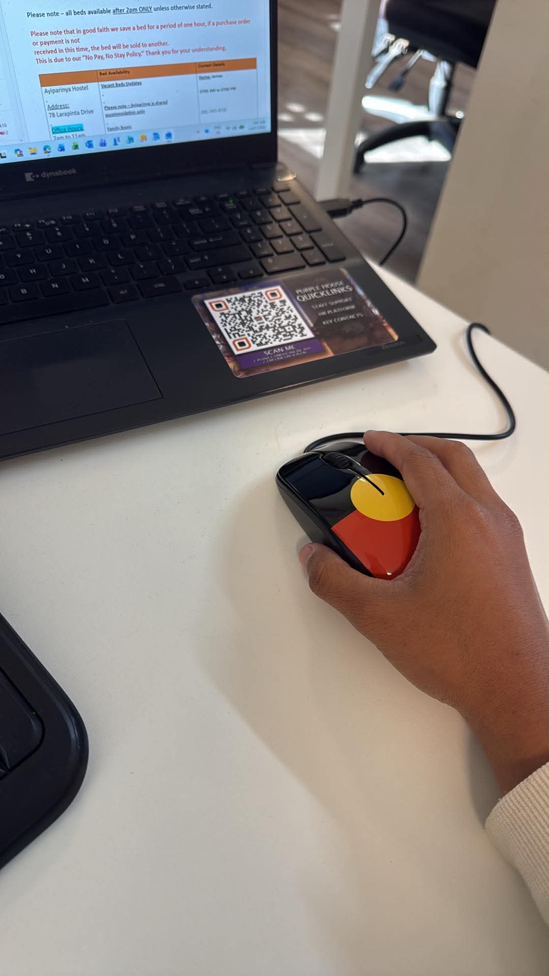 Boundless Aboriginal Flag Computer Mouse